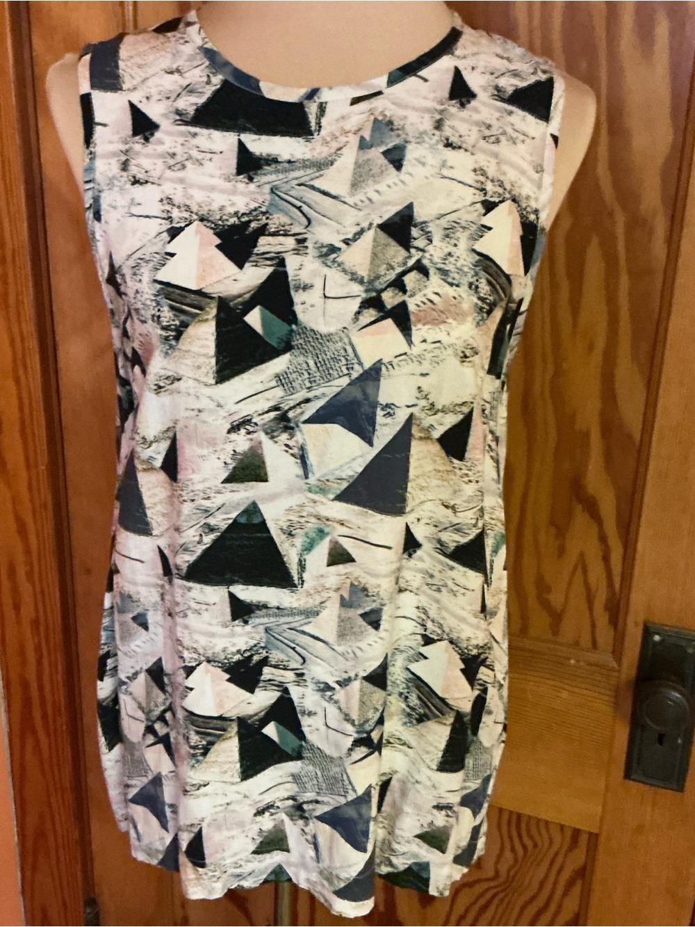 Bitte Kai Rand Abstract Geometric Tunic Top Size 40 Sleeveless Artsy Minimalist - Picture 4 of 9